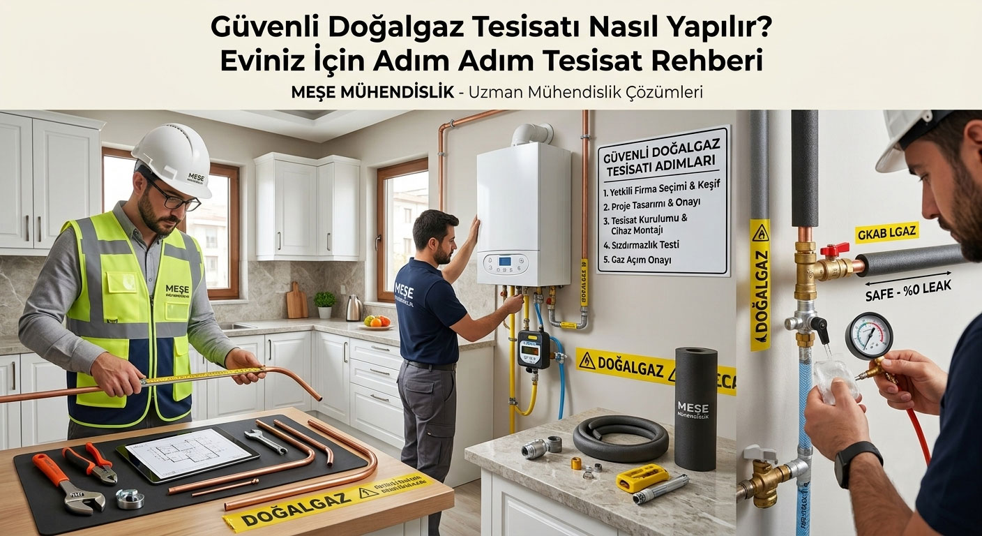 Güvenli Doğalgaz Tesisatı Nasıl Yapılır? Eviniz İçin Adım Adım Tesisat Rehberi