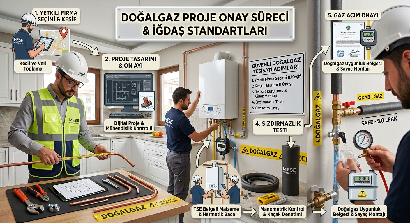 Doğalgaz Proje Onay Süreci Nasıl İlerler? İĞDAŞ / Gaz Dağıtım Şirketi Standartları
